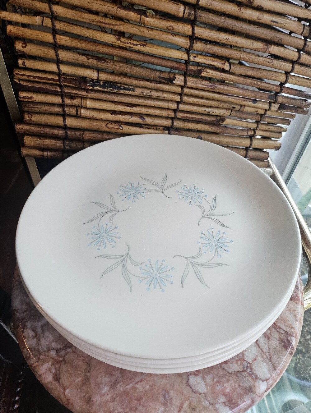 Homer Laughlin Blue Star Dinner Plates